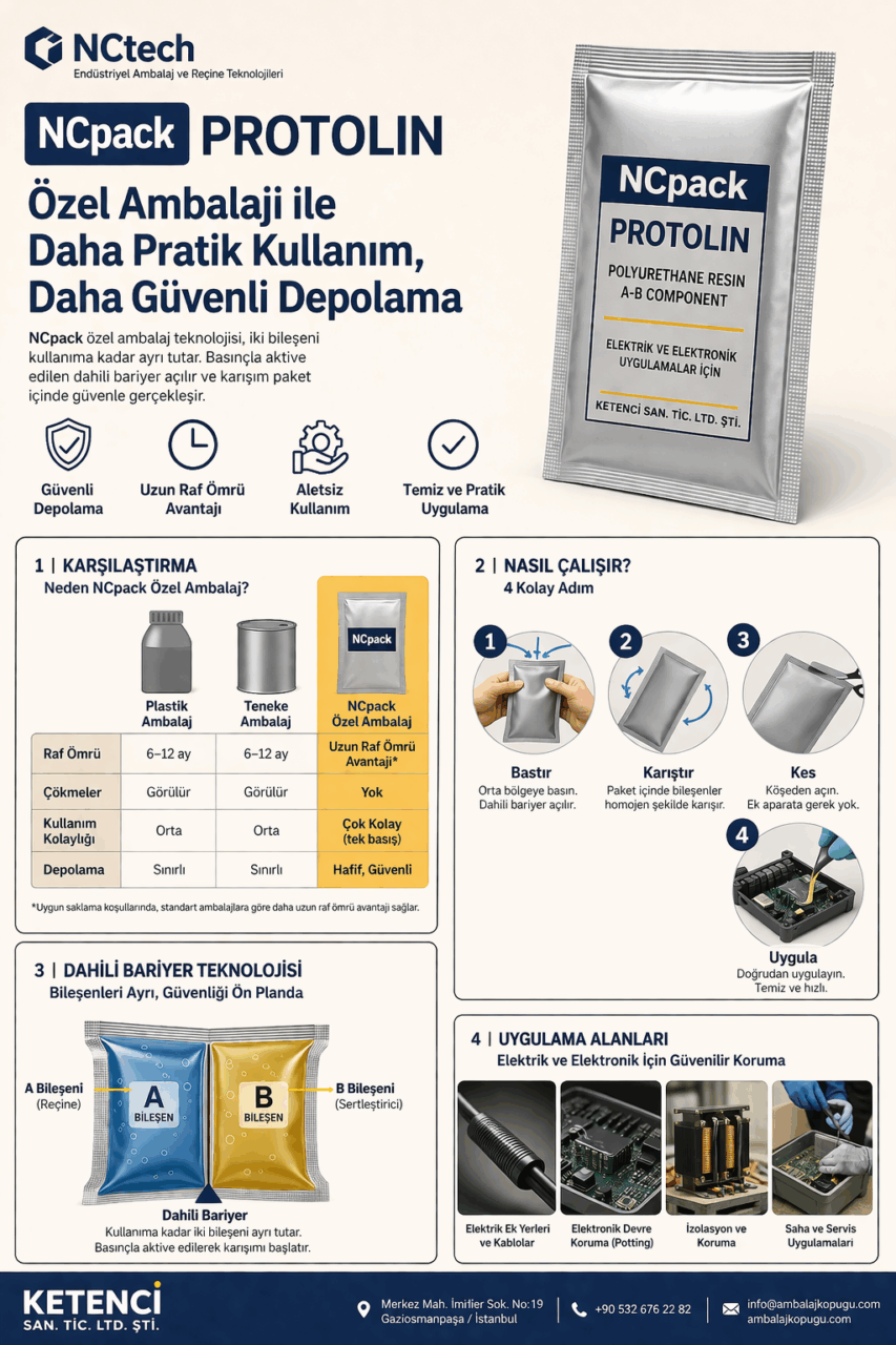 Dual-component pouch packaging for electrical insulation resins